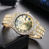 Gold Rhinestone Quartz Watch